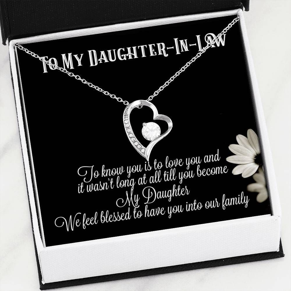 To Know You Is To Love You Forever Love Necklace Gift For Daughter In Law