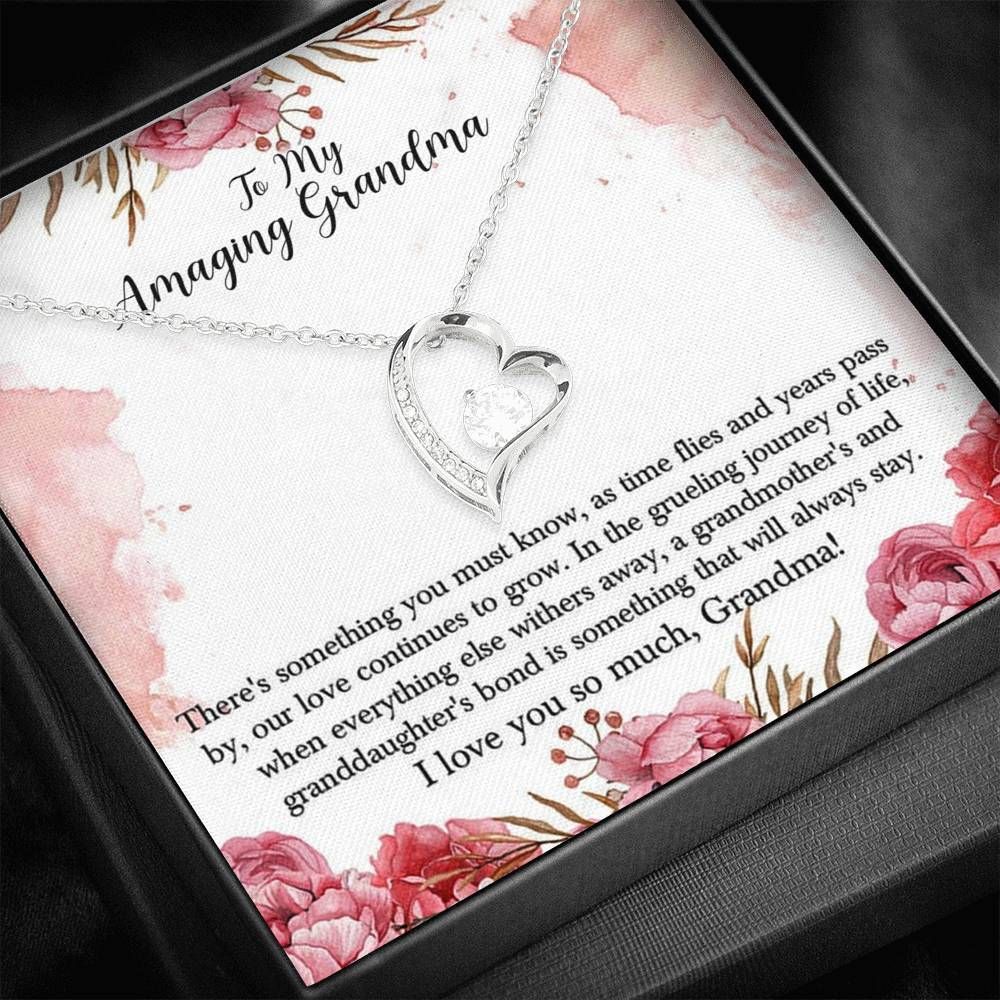 To My Amazing Grandma I Love You So Much Forever Love Necklace