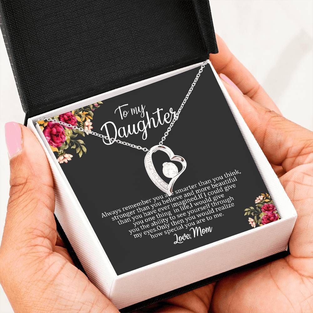 To My Daughter From Mom Forever Love Necklace