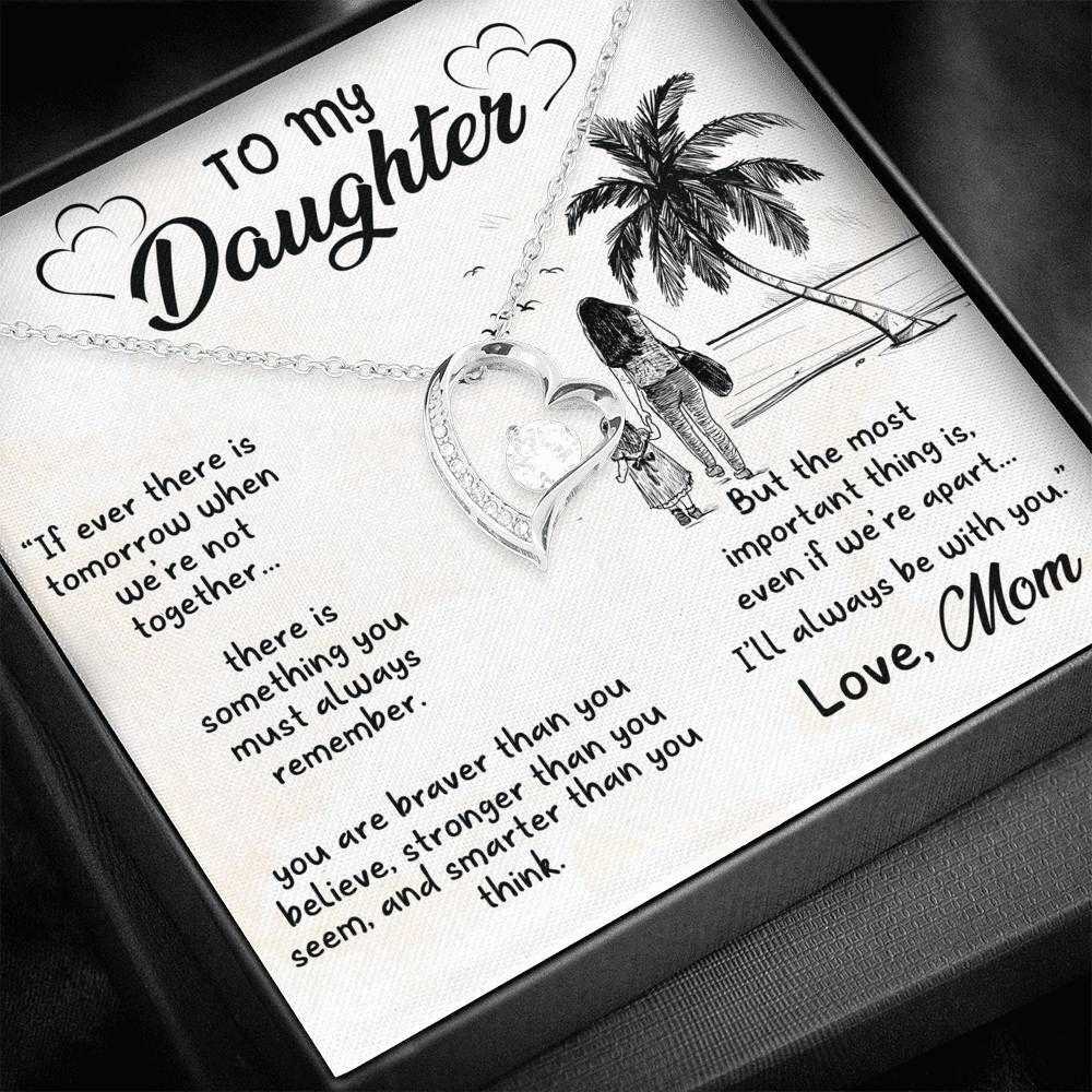 To My Daughter I'll Always Be With You Forever Love Necklace