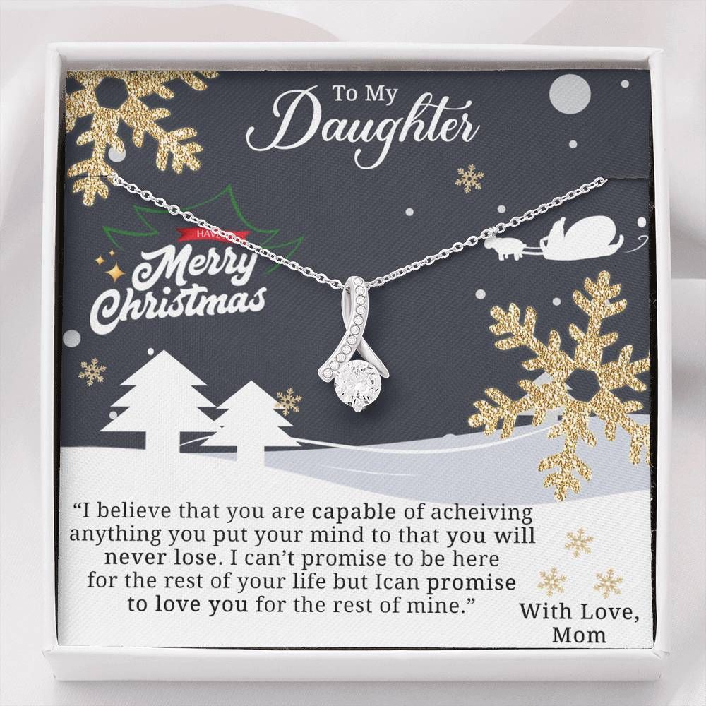 To My Daughter Love You For The Rest Of Your Life Alluring Beauty Necklace