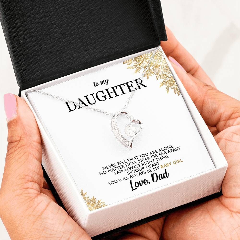 To My Daughter So Proud Of You Forever Love Necklace