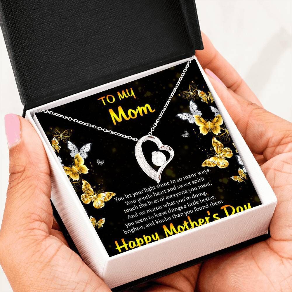 To My Mom Let Your Light Shine Forever Love Necklace