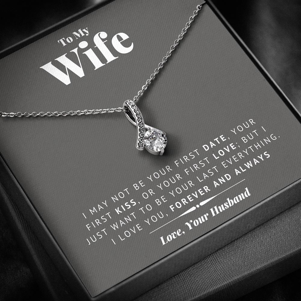 To My Wife I Love You Forever And Always Alluring Beauty Necklace