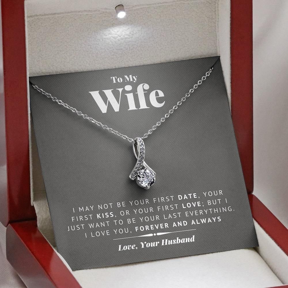 To My Wife I Love You Forever And Always Alluring Beauty Necklace