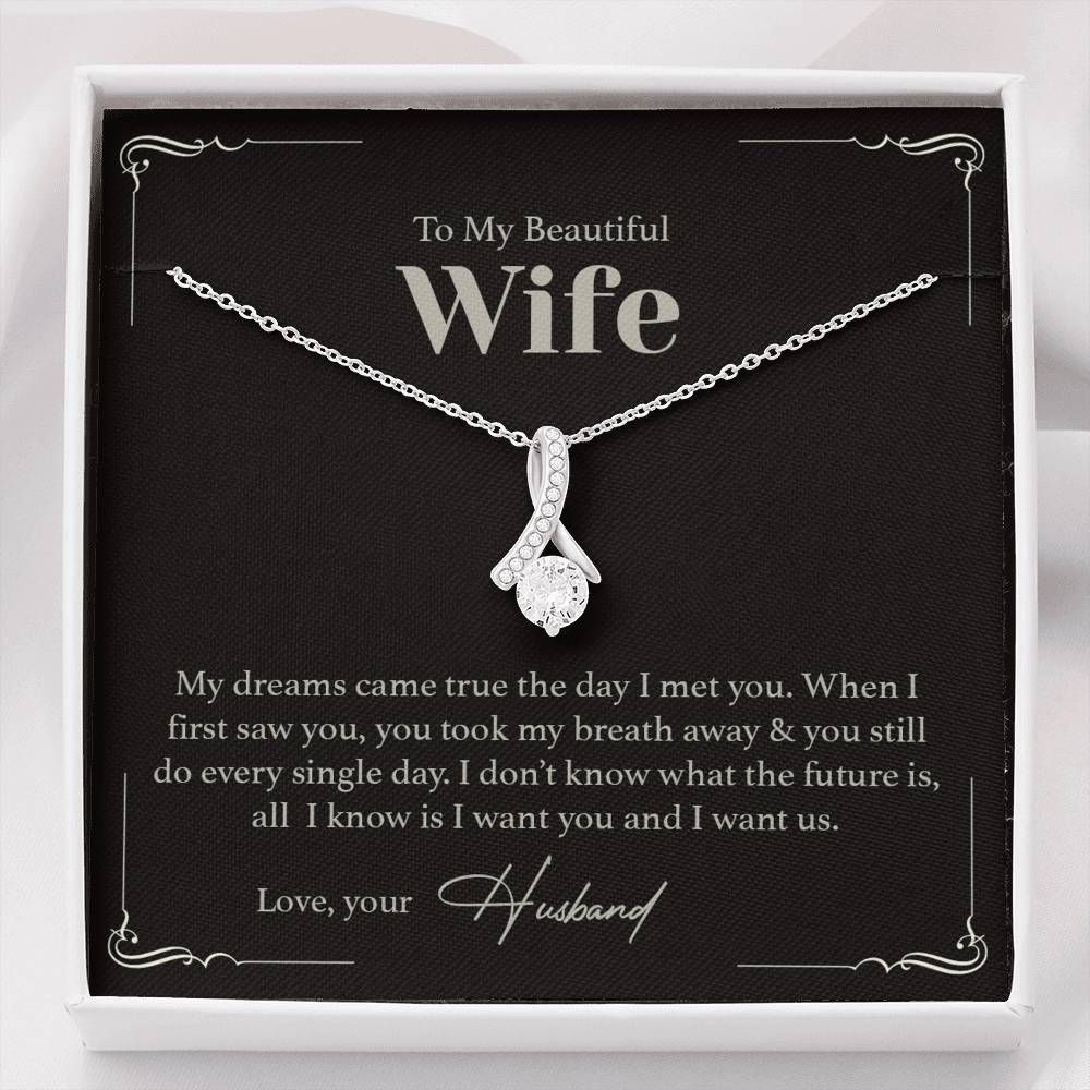 To My Wife I Want Us Alluring Beauty Necklace