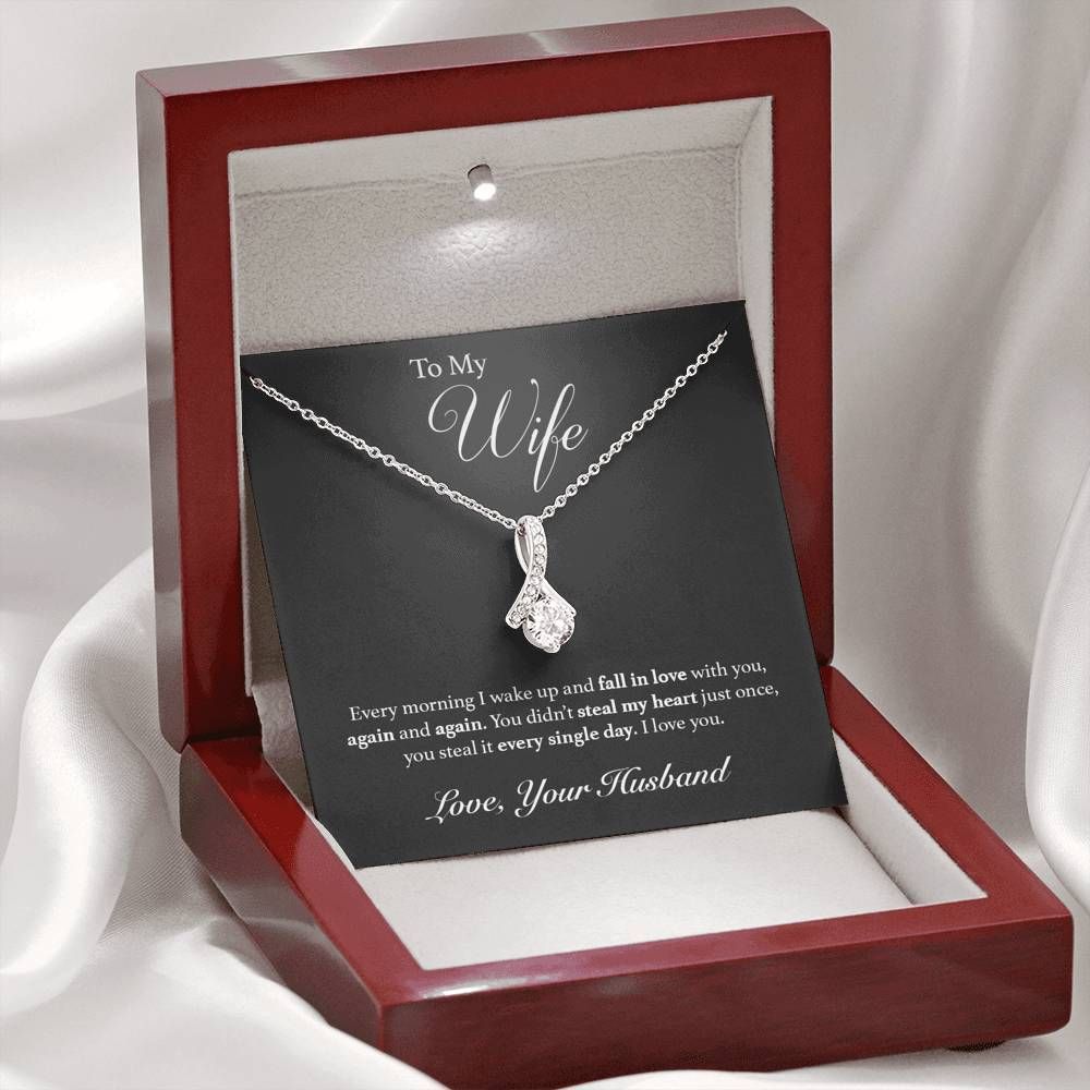 To My Wife You Steal My Heart Everyday Alluring Beauty Necklace