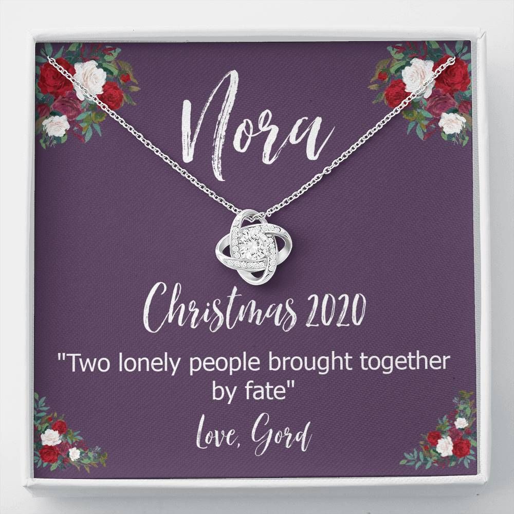 To Nora Christmas 2020 Gift Love Knot Necklace