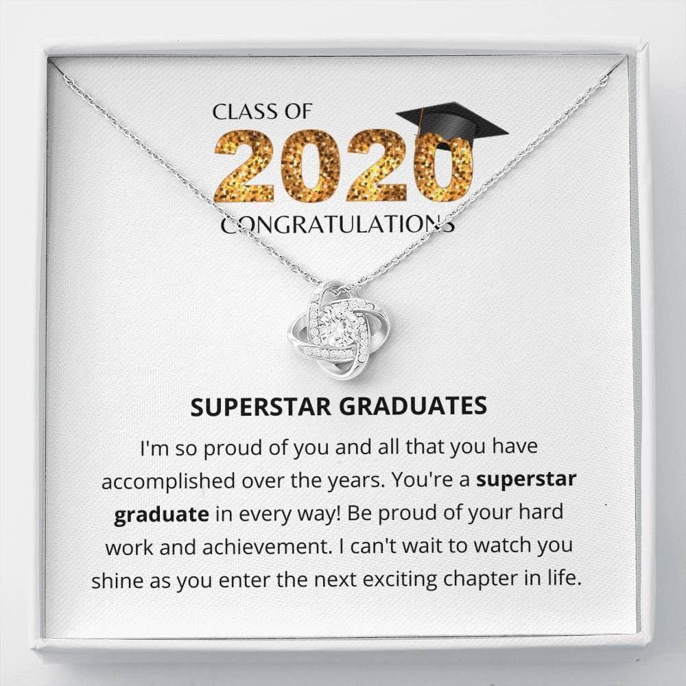 To Superstar Graduates You're A Superstar Graduates Love Knot Necklace