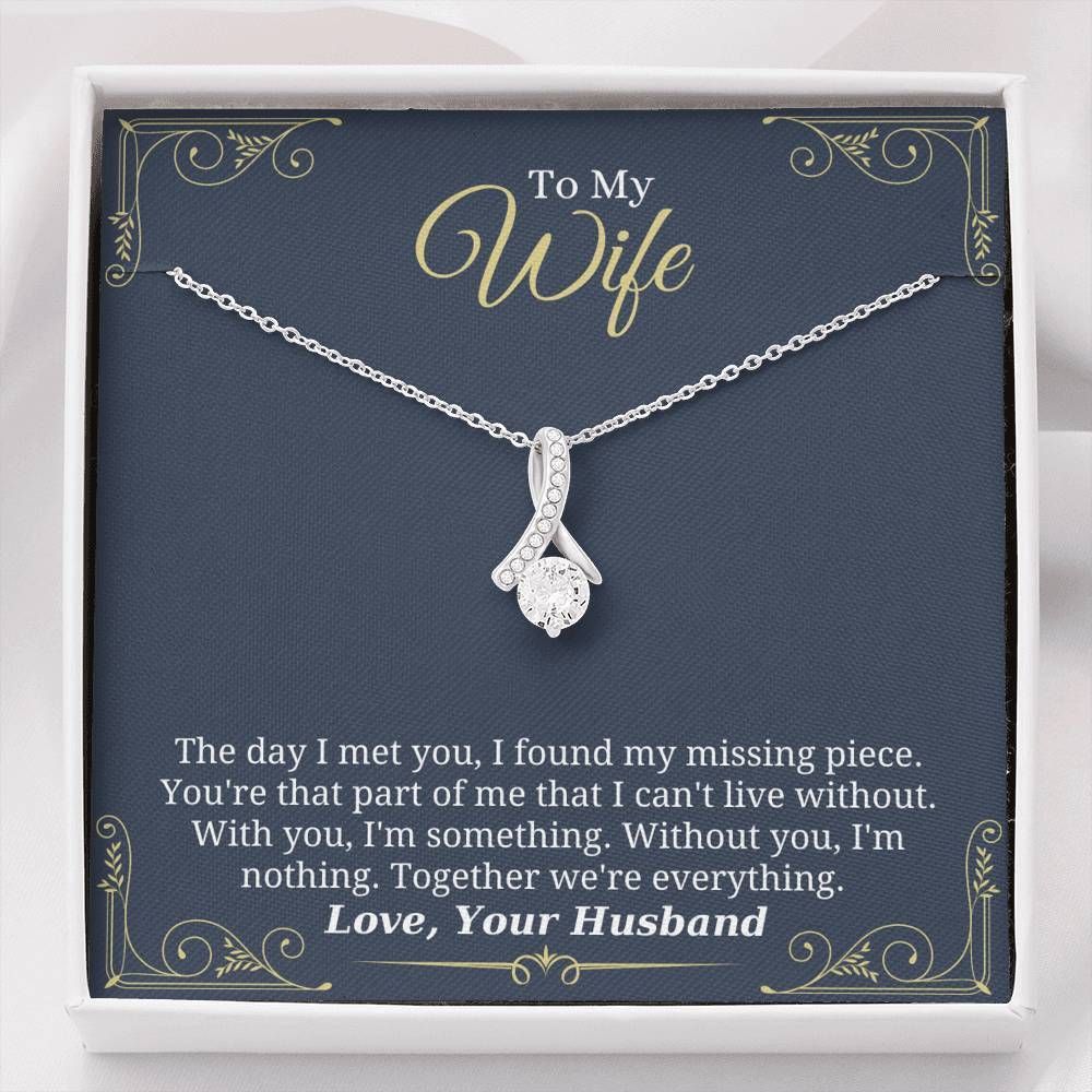 Together We're Everything Husband To Wife Alluring Beauty Necklace