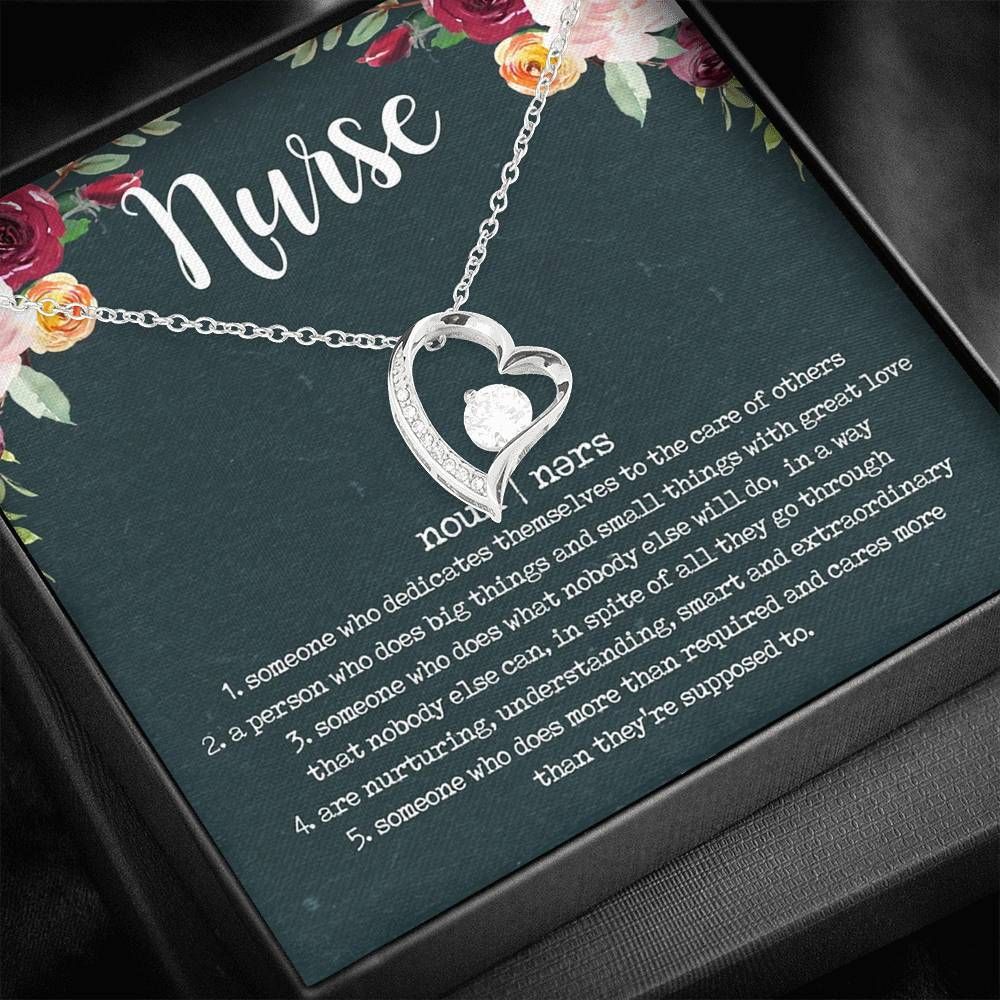 Understanding Smart Nurturing Silver Forever Love Necklace Gift For Nurse