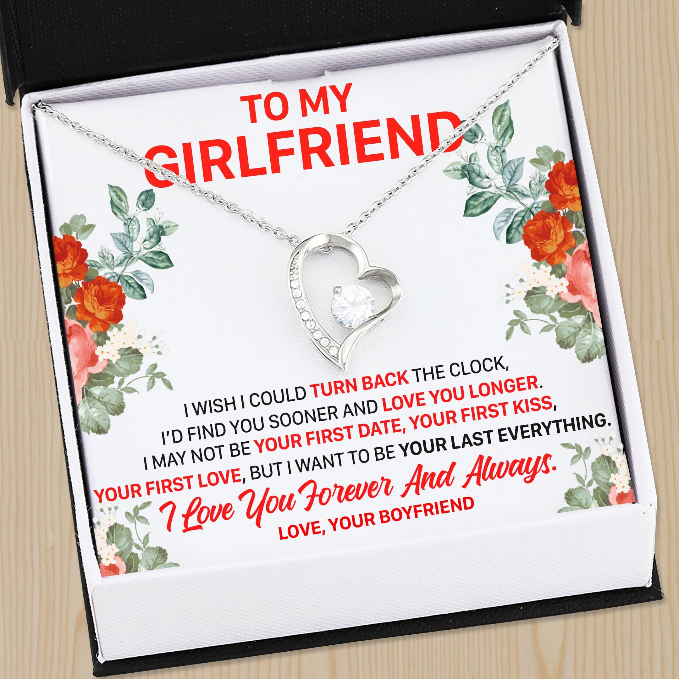 Want To Be Your Last Everything Silver Forever Love Necklace Gift For Her