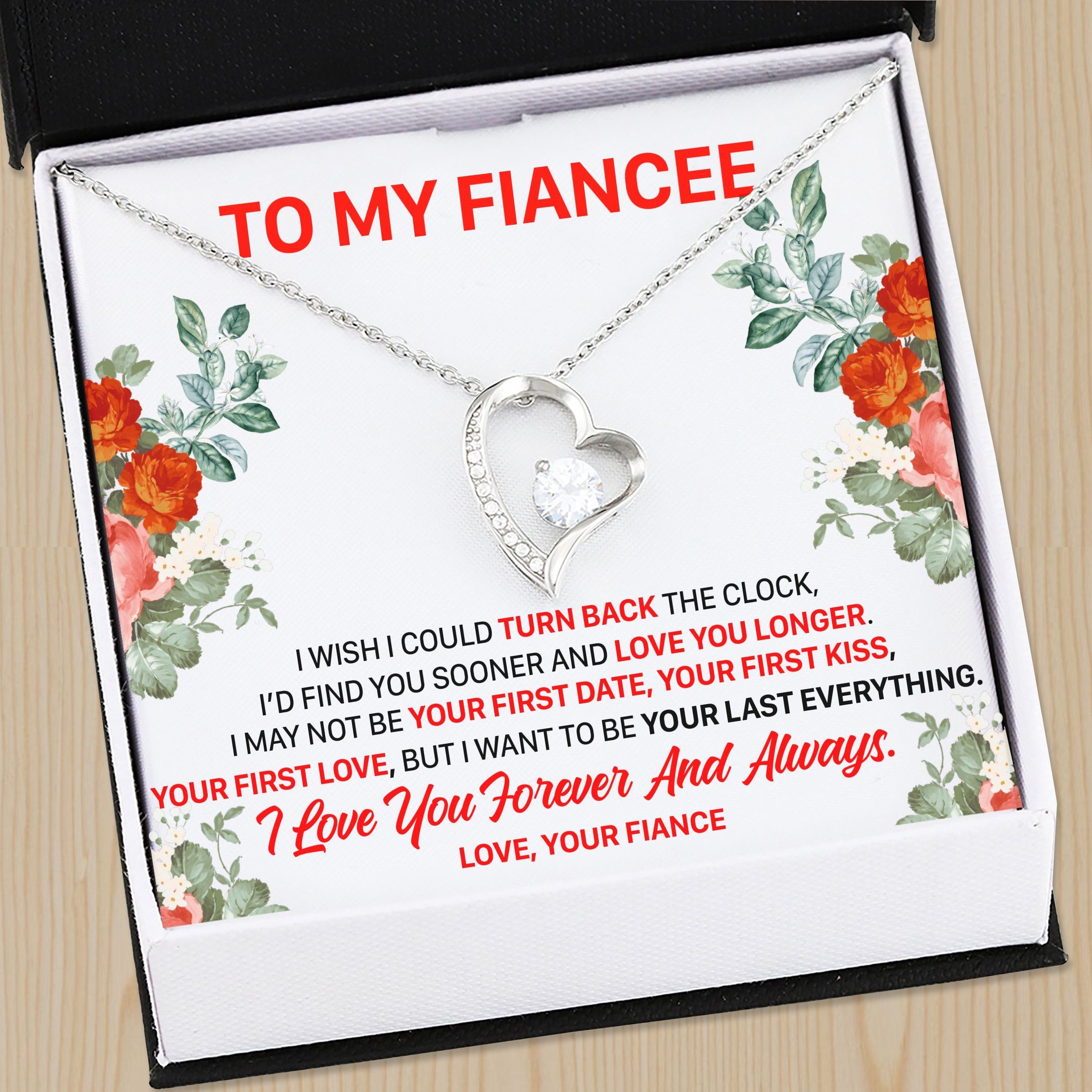 Want To Be Your Last Everything Silver Forever Love Necklace Giving Fiancee