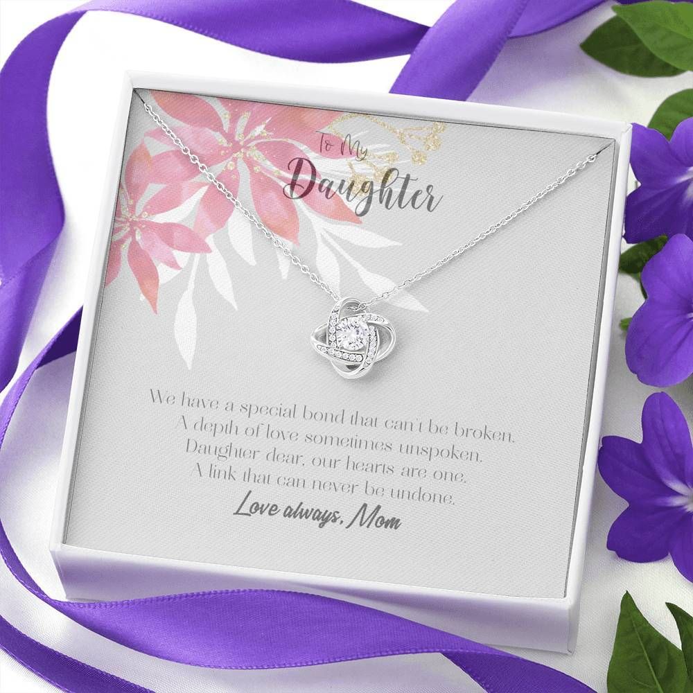 We Have A Special Bond Love Knot Necklace For Daughter