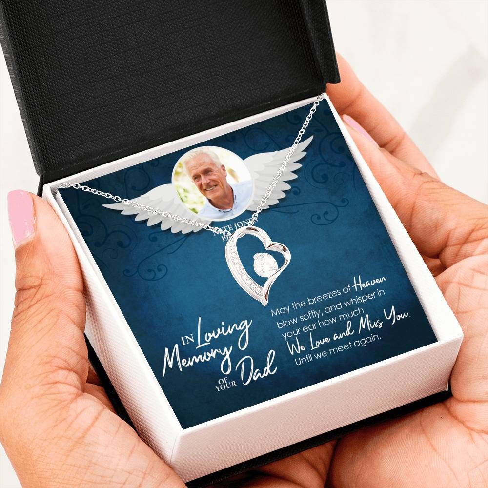 We Love You And Miss You Forever Love Necklace For Angel Dad