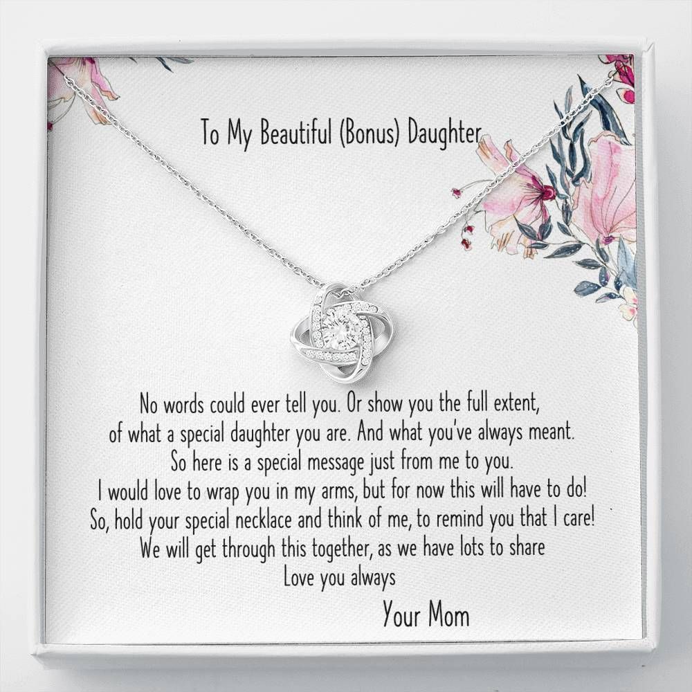 What You're Always Meant Love Knot Necklace To Daughter
