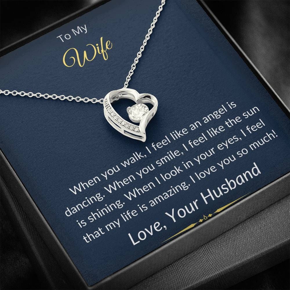 When I Look In Your Eyes Forever Love Necklace Gift For Wife