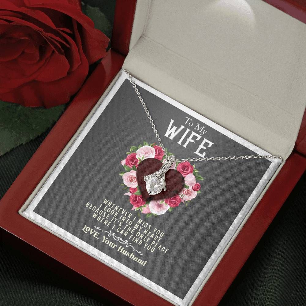 Whenever I Miss You Alluring Beauty Necklace For Wife