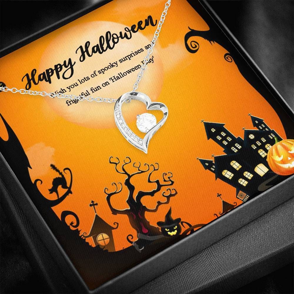Wish You Lots Of Spooky Surprises And Frightful Fun Forever Love Necklace