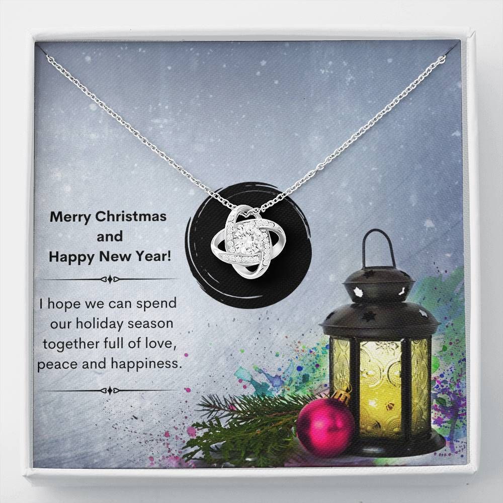 Xmas Lantern Full Of Love Love Knot Necklace To Women