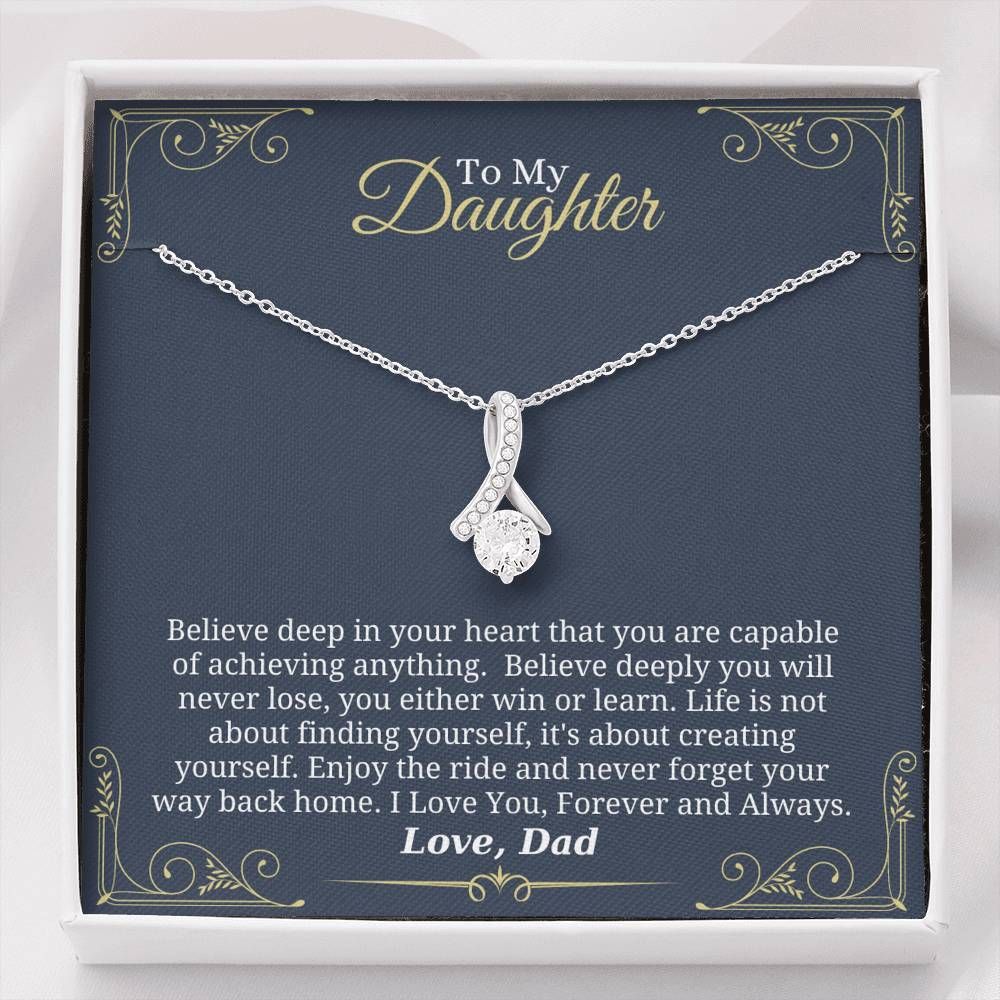 You Are Capable Of Achieving Anything Alluring Beauty Necklace To Daughter