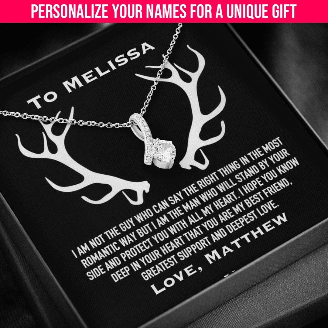 You Are My Deepest Love Custom Name Alluring Beauty Necklace Gift For Her