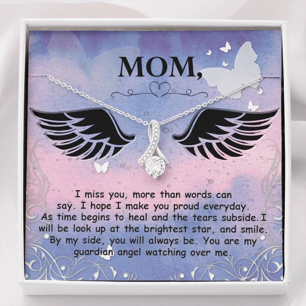 You Are My Guardian Angel Watching Over Me Alluring Beauty Necklace Gifts For Angel Mom