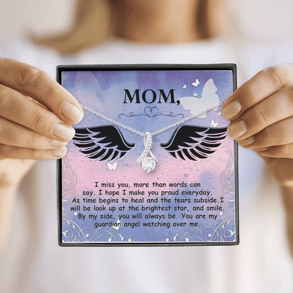 You Are My Guardian Angel Watching Over Me Alluring Beauty Necklace Gifts For Angel Mom