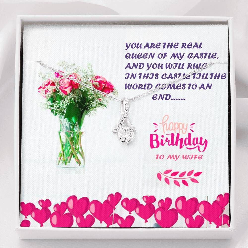 You Are My Queen In My Small Kindom Birthday Giving Wife Alluring Beauty Necklace