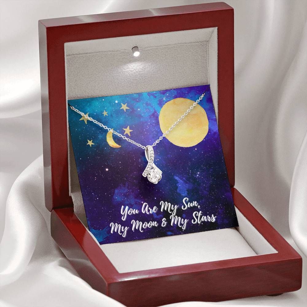 You Are My Sun My Moon And My Stars Alluring Beauty Necklace For Wife