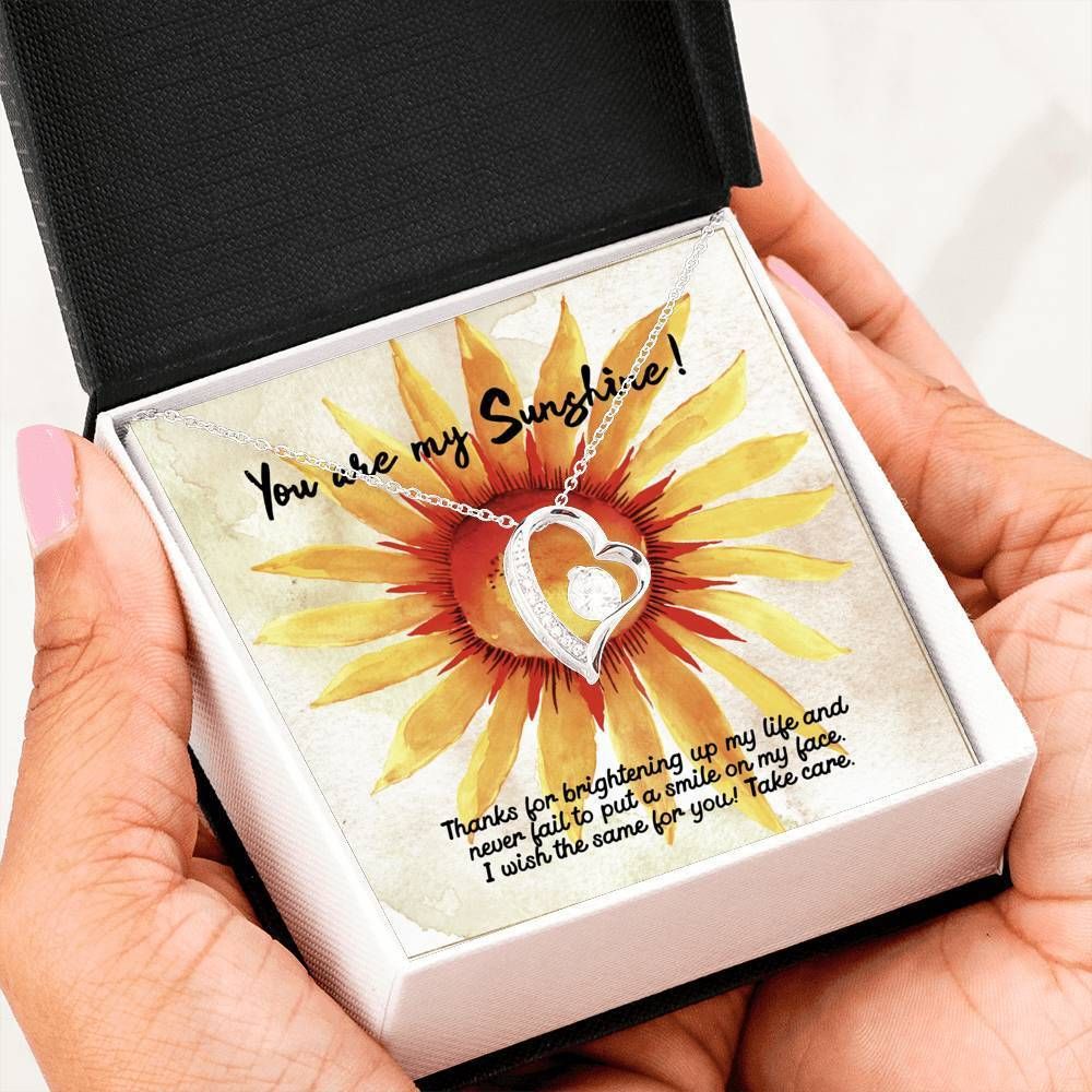 You Are My Sunshine Silver Forever Love Necklace Gift For Mom