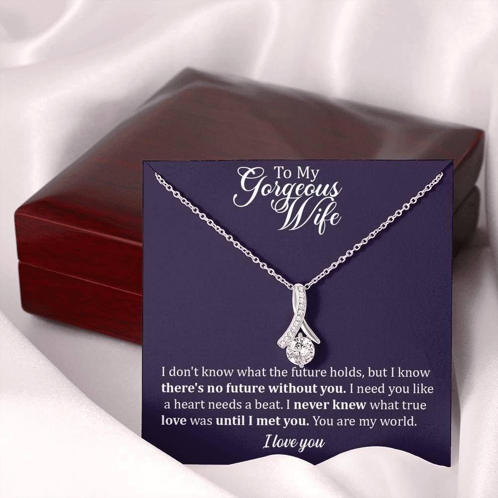 You Are My World Giving Wife Alluring Beauty Necklace