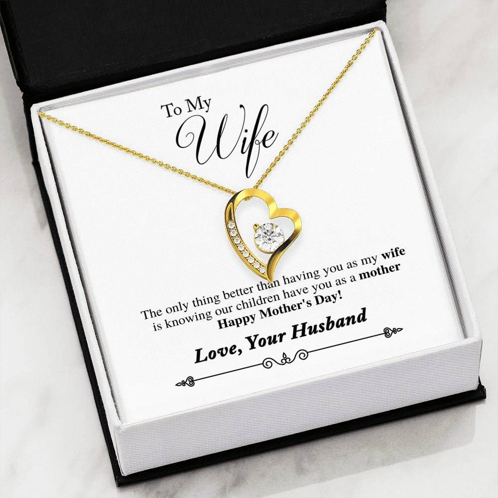 You Are The Best Wife And Mother Forever Love Necklace Gift For Wife