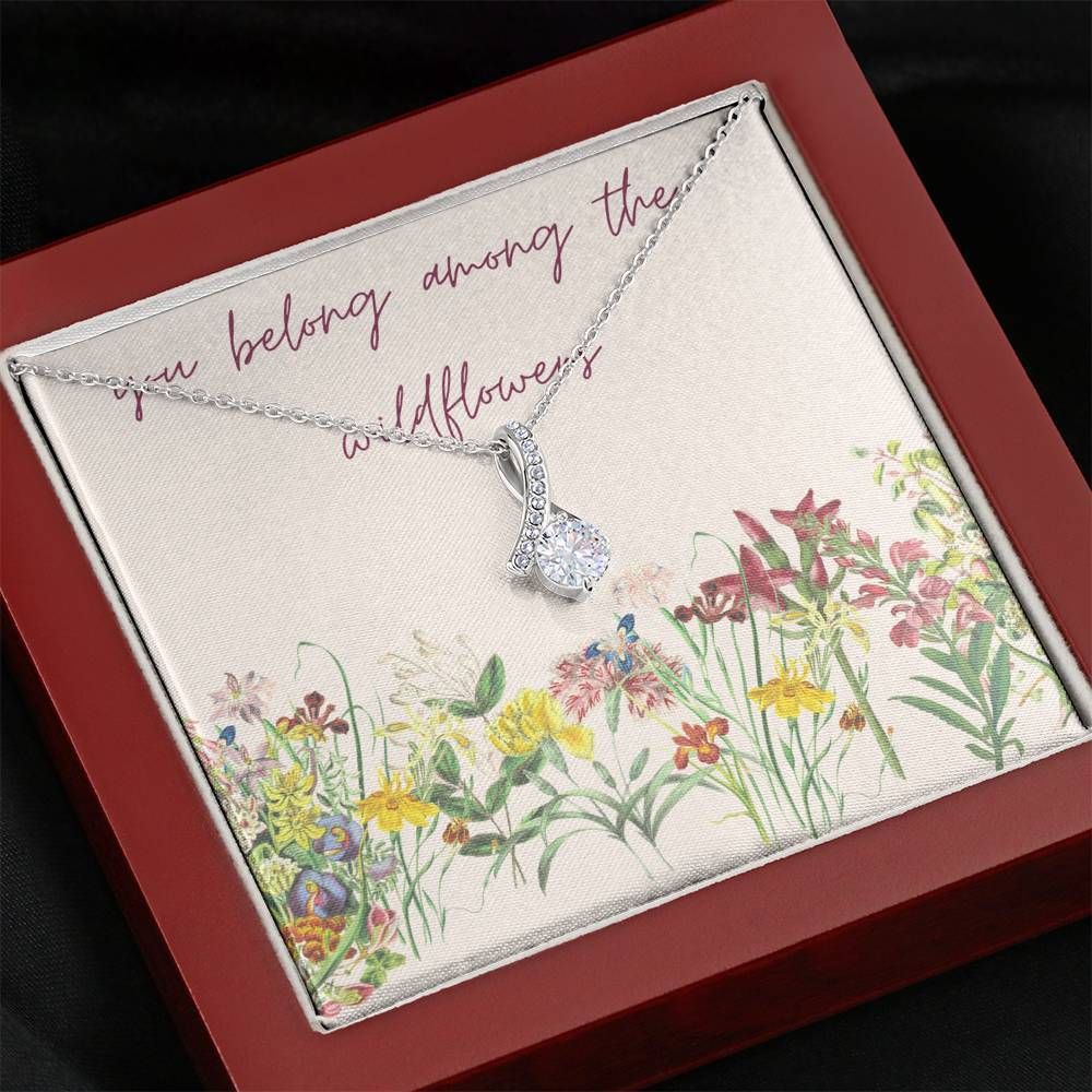 You Belong Among The Wildflowers Alluring Beauty Necklace To Women