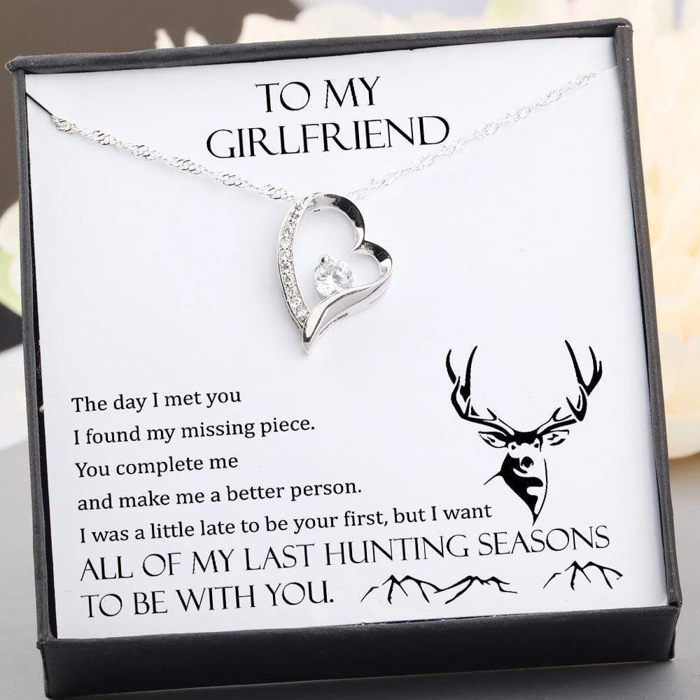 You Complete Me Giving Girlfriend Silver Forever Love Necklace