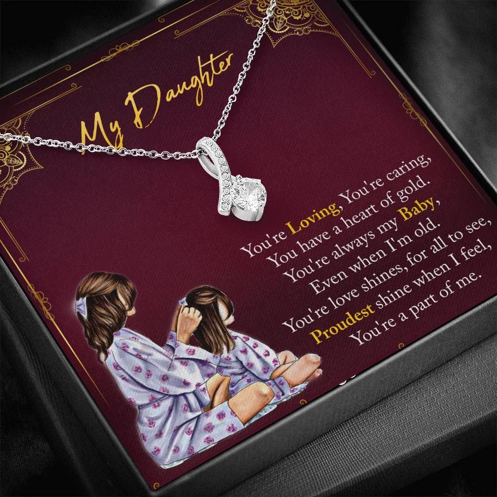 You Have A Heart Of Gold Giving Daughter Alluring Beauty Necklace