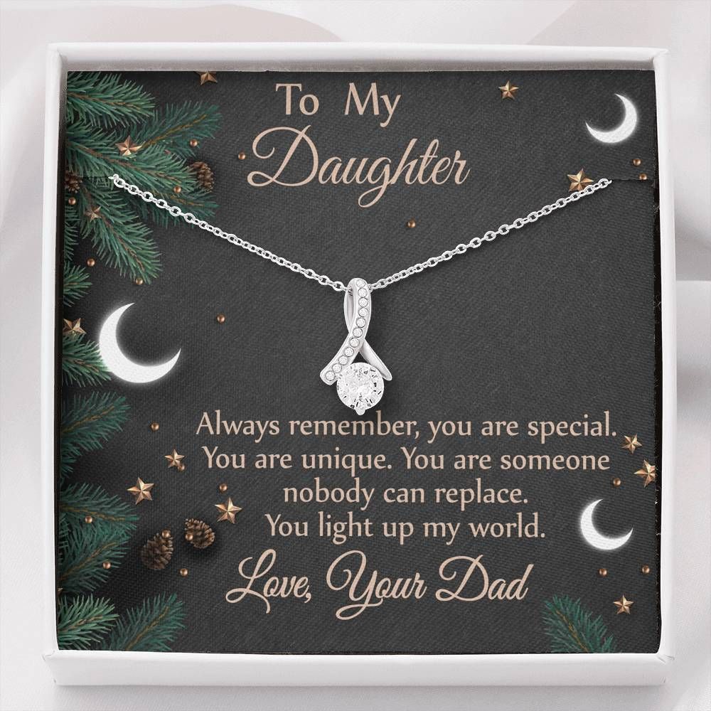 You Light Up My World  Alluring Beauty Necklace For Daughter