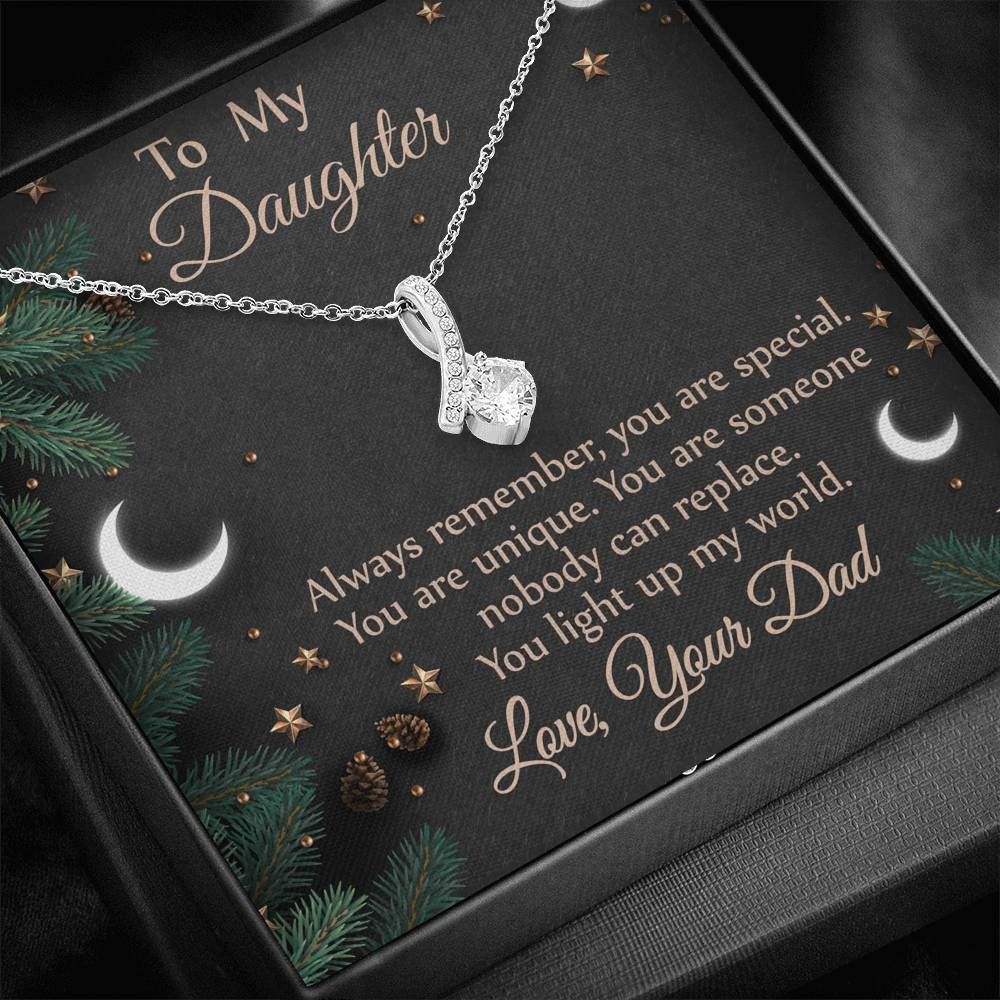 You Light Up My World  Alluring Beauty Necklace For Daughter