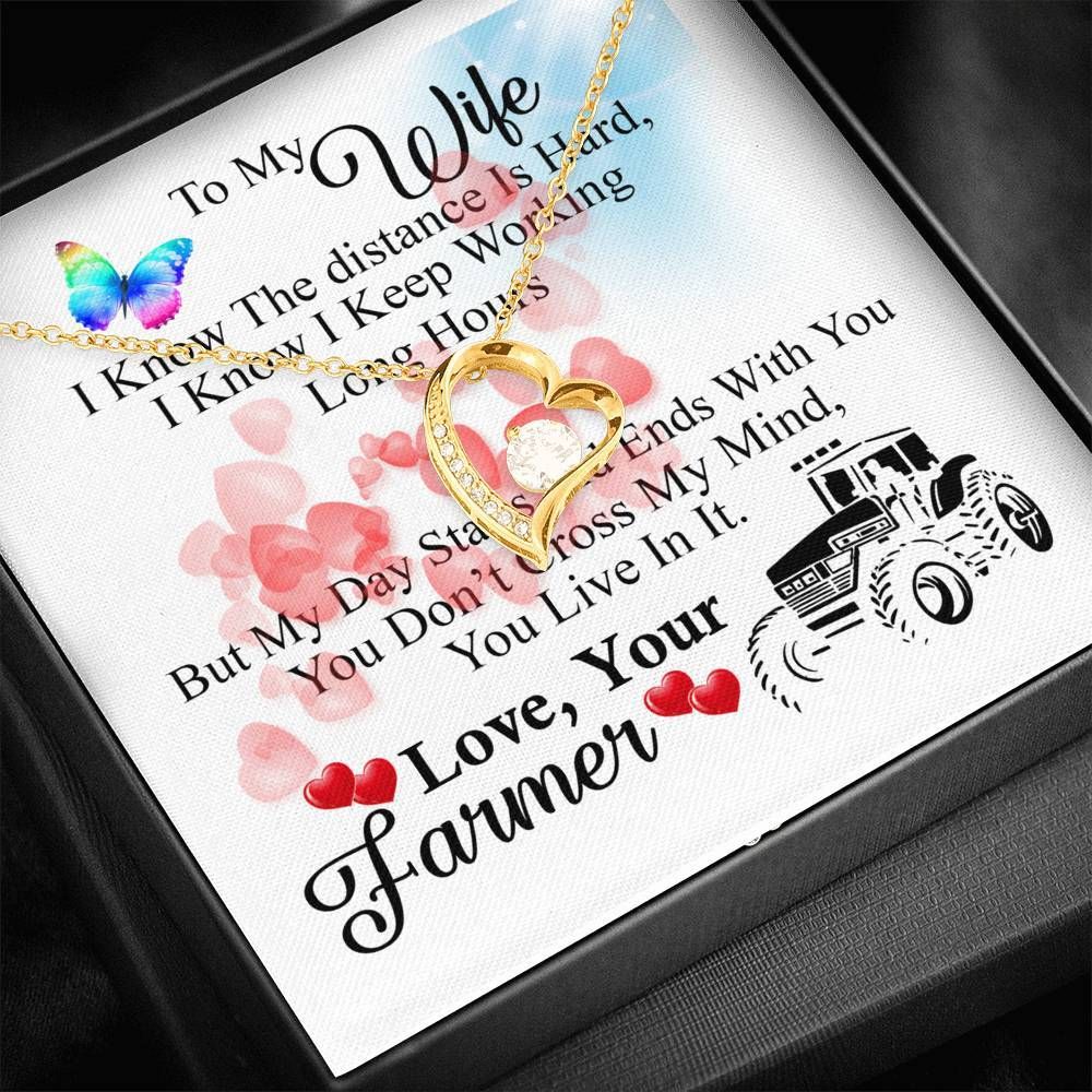 You Live In My Mind Forever Love Necklace Gift For Farmer Wife