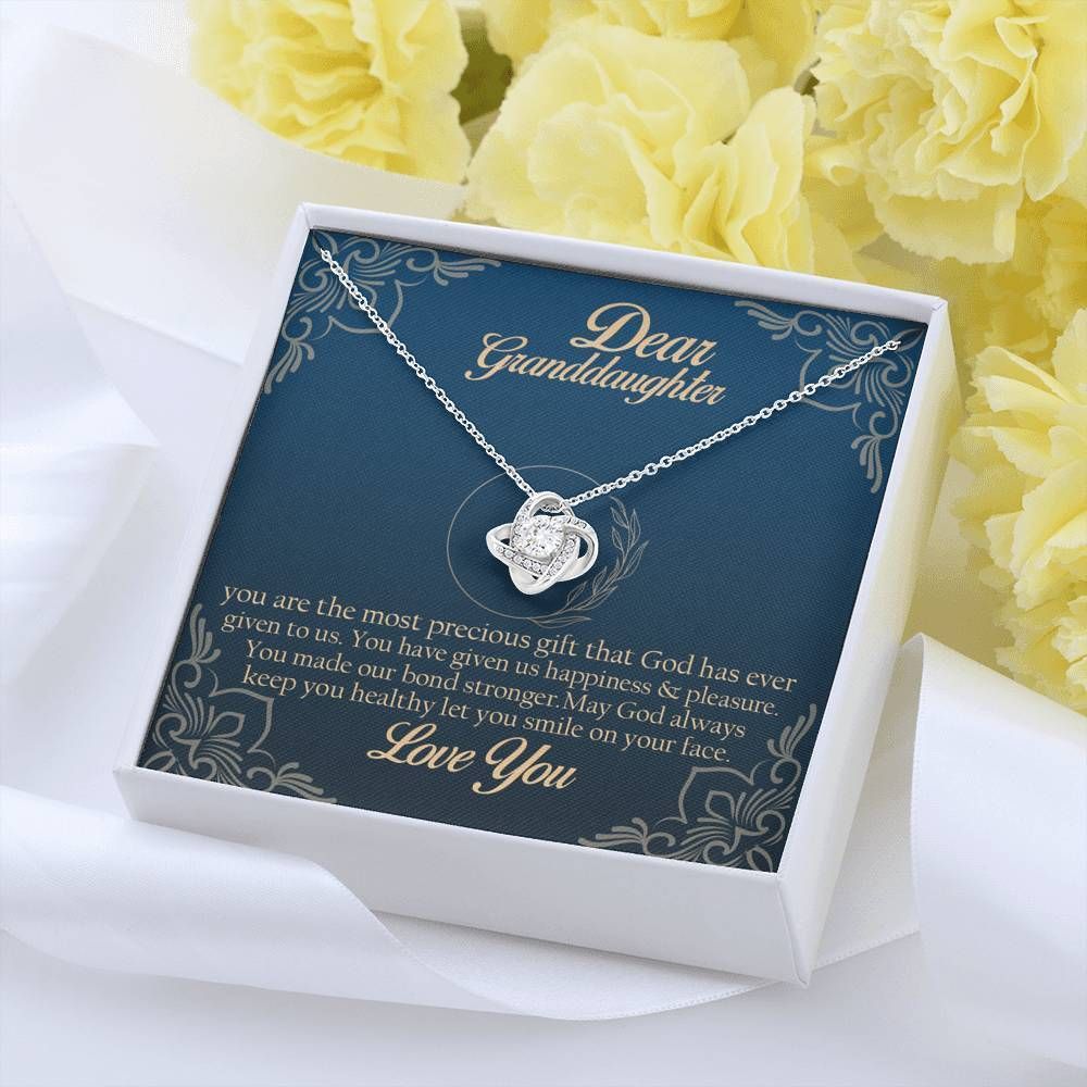 You Made Our Bond Stronger Love Knot Necklace For Granddaughter