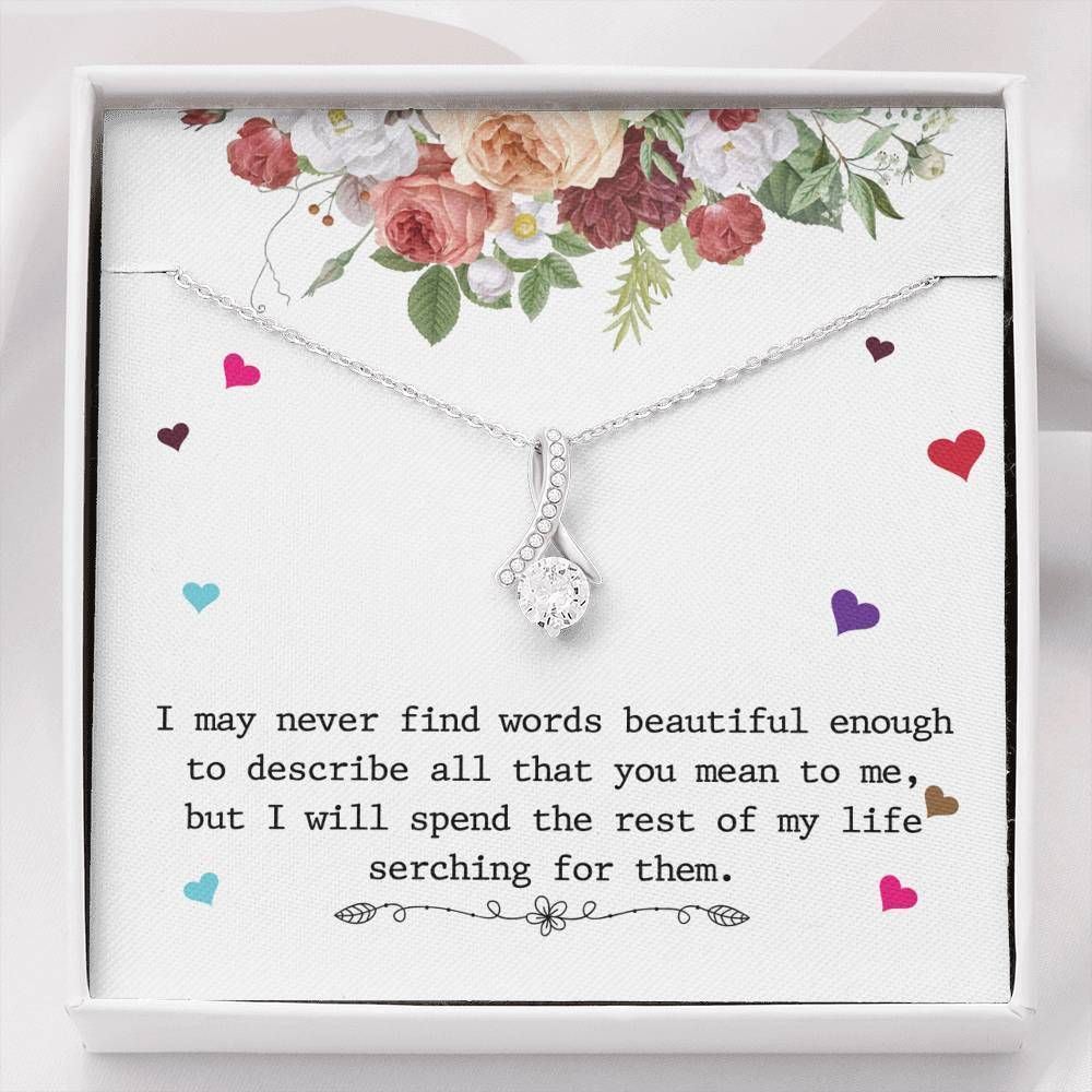 You Mean To Me Alluring Beauty Necklace  Gift For   Wife