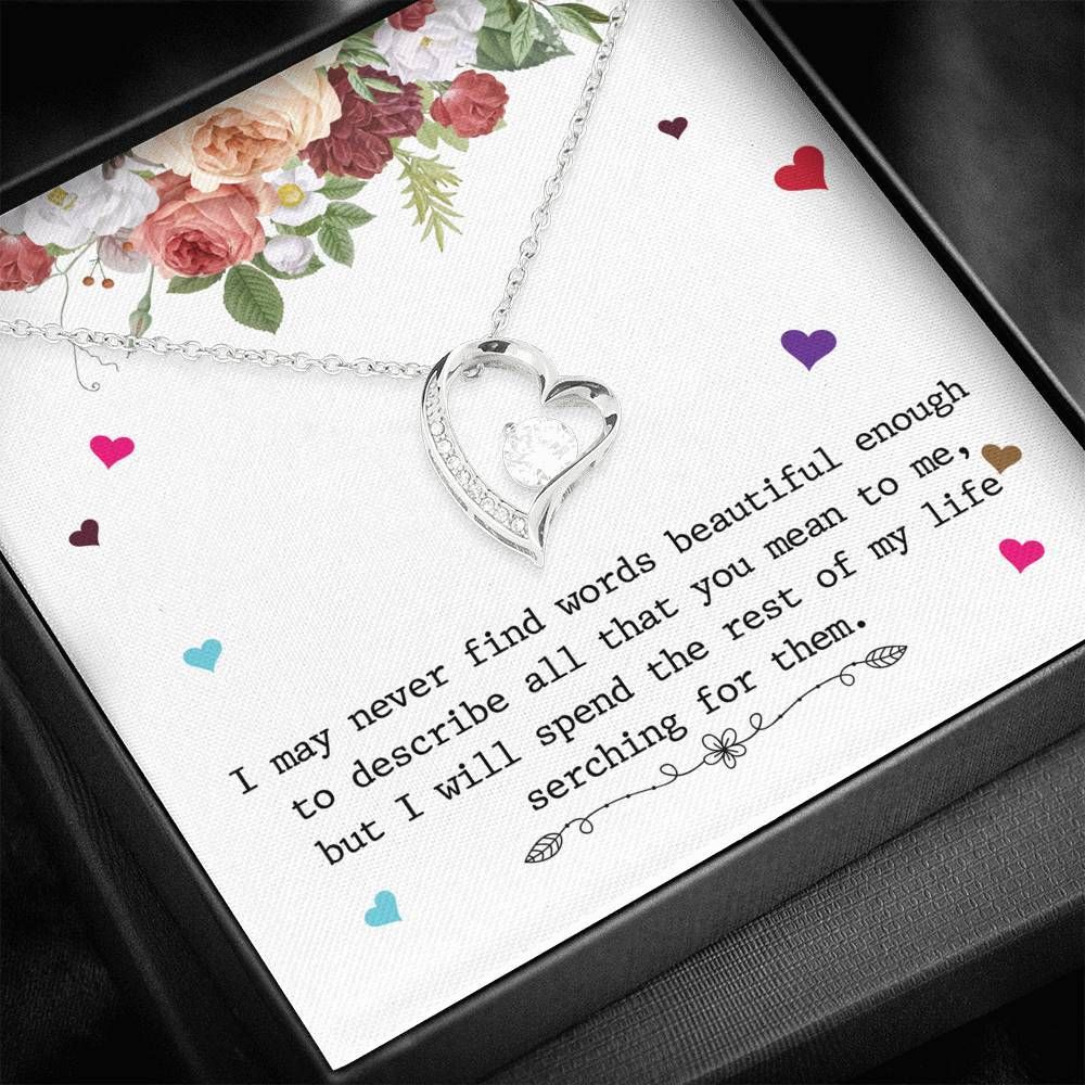 You Mean To Me Forever Love Necklace Gift For Wife
