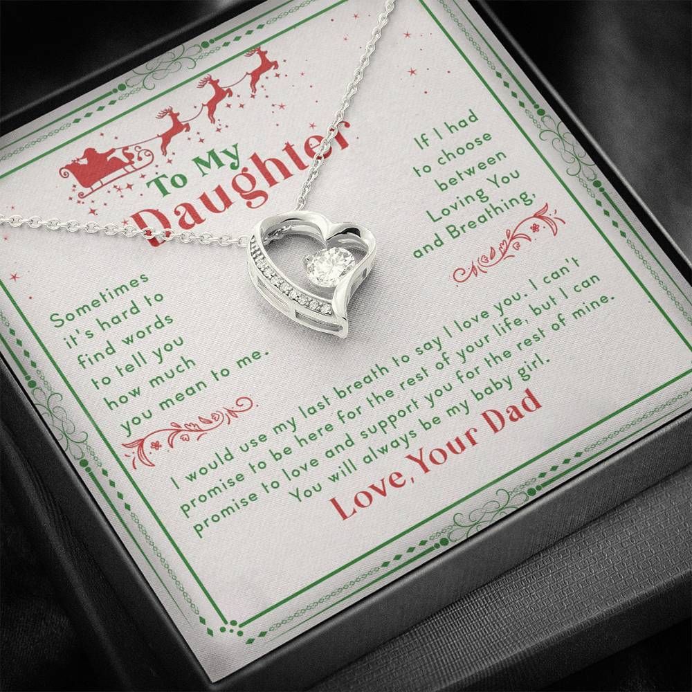 You Will Always Be My Baby Girls Forever Love Necklace Gifts For Daughter