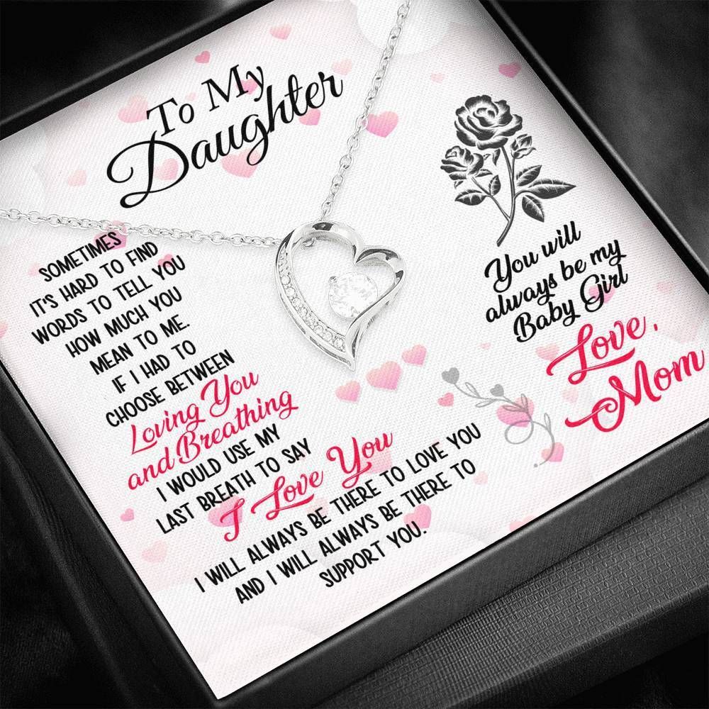 You'll Always Be My Baby Girl Forever Love Necklace For Daughter