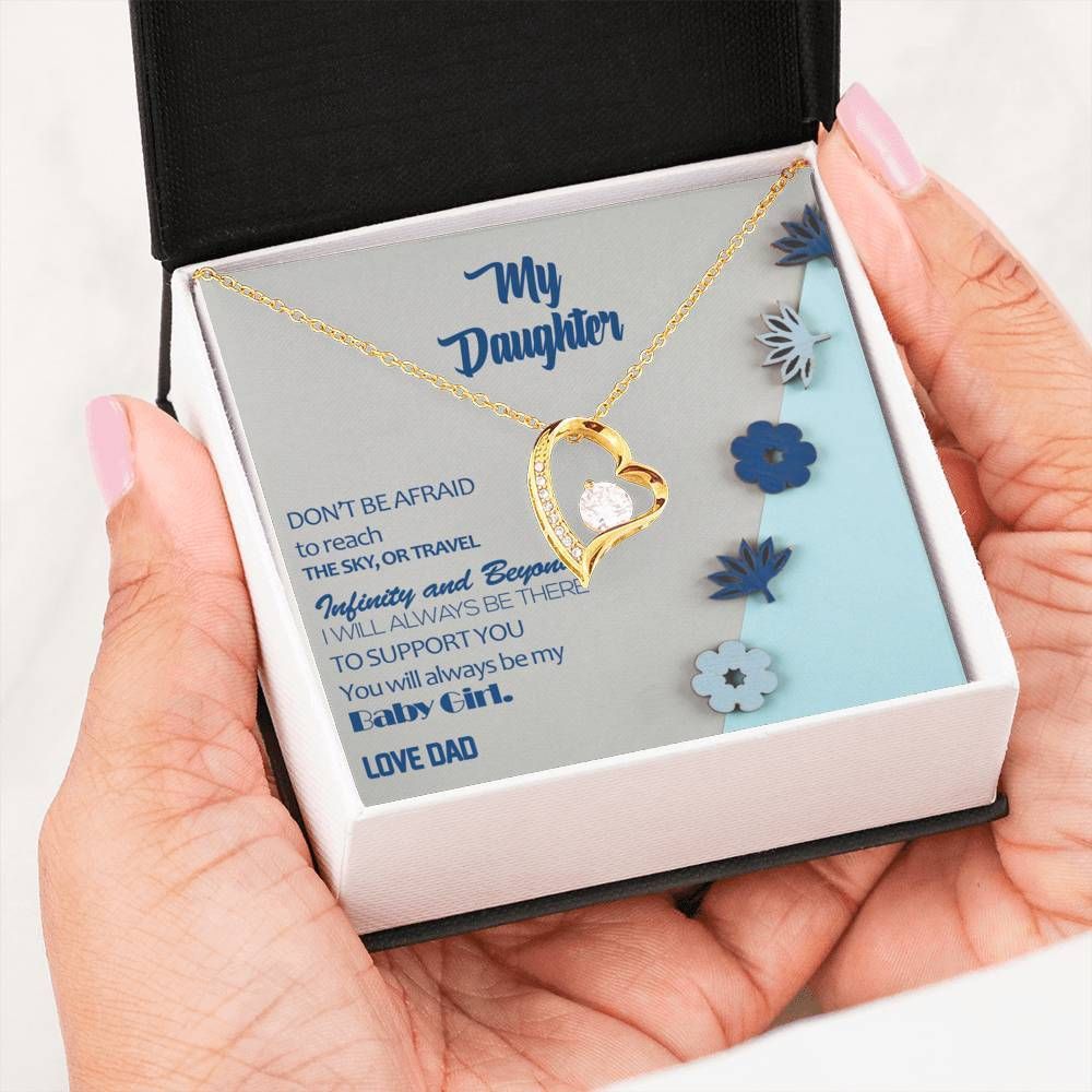 You'll Always Be My Baby Girl Forever Love Necklace For Daughter
