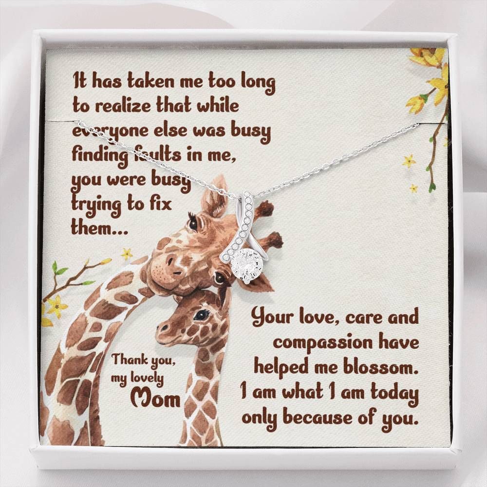 Your Compassion Helped e Blossom Giraffe Alluring Beauty Necklace Gifts For Mom
