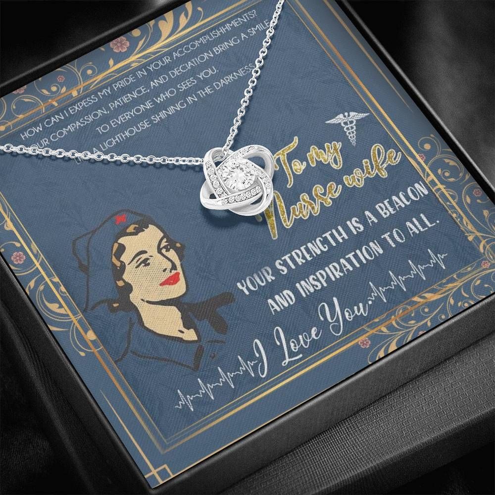 Your Inspiration Love Knot Necklace Gift For Nurse Wife