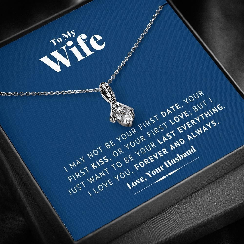 Your Last Everything Blue  Alluring Beauty Necklace For Wife
