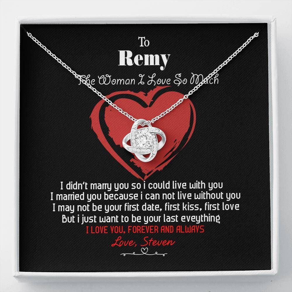 Your Last Everything Love Knot Necklace For Remy