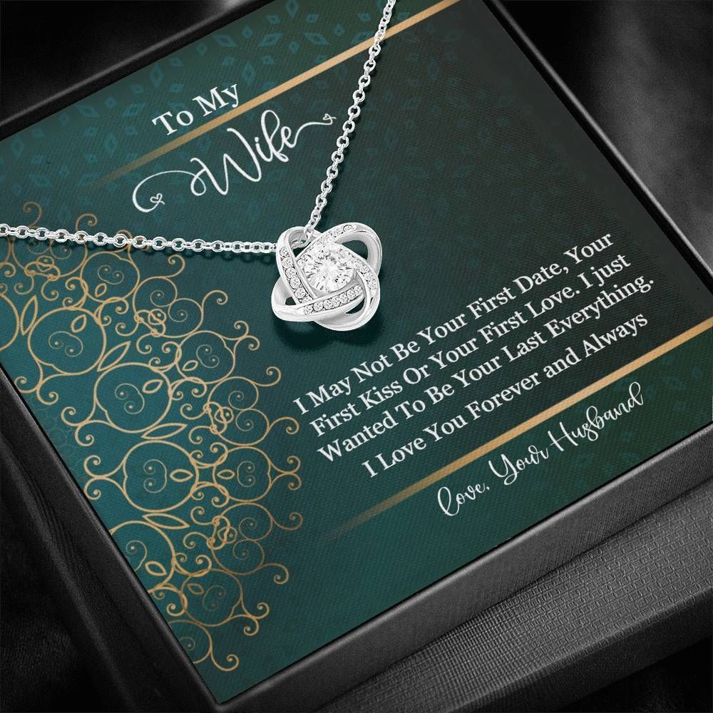 Your Last Everything Paisley Love Knot Necklace To Wife